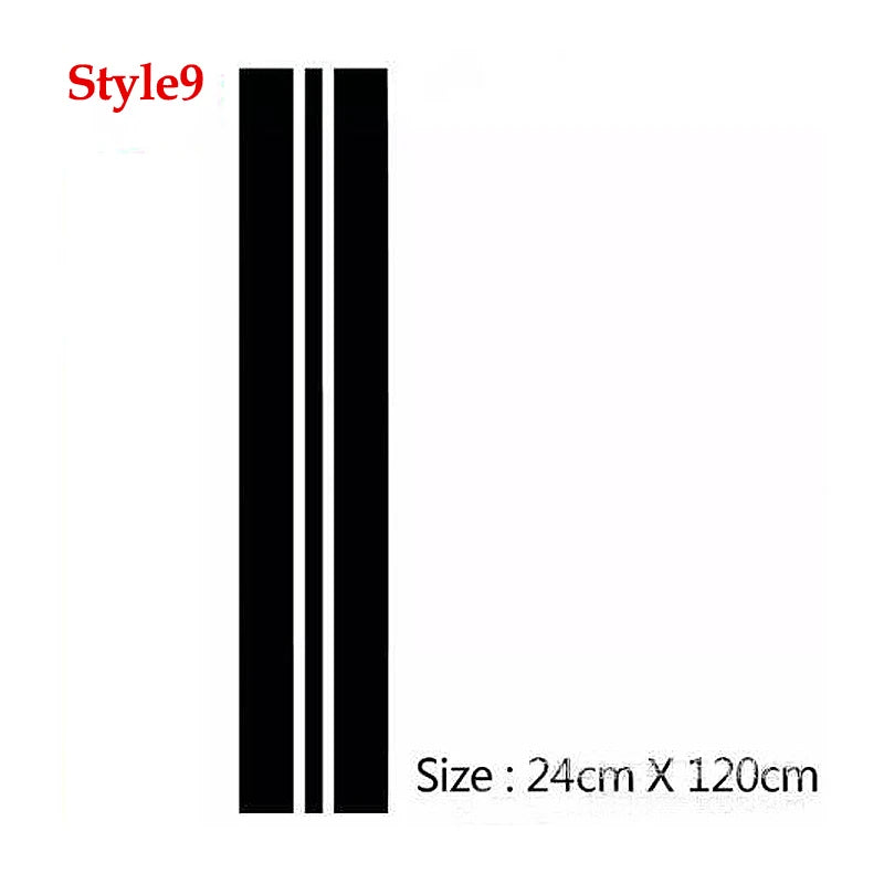 Vinyl Car Hood Stripe Decals – Personalized Auto Body Graphics for Decoration