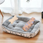 Large Square Dog Bed – Warm Soft Nest for Small Medium and Large Pets