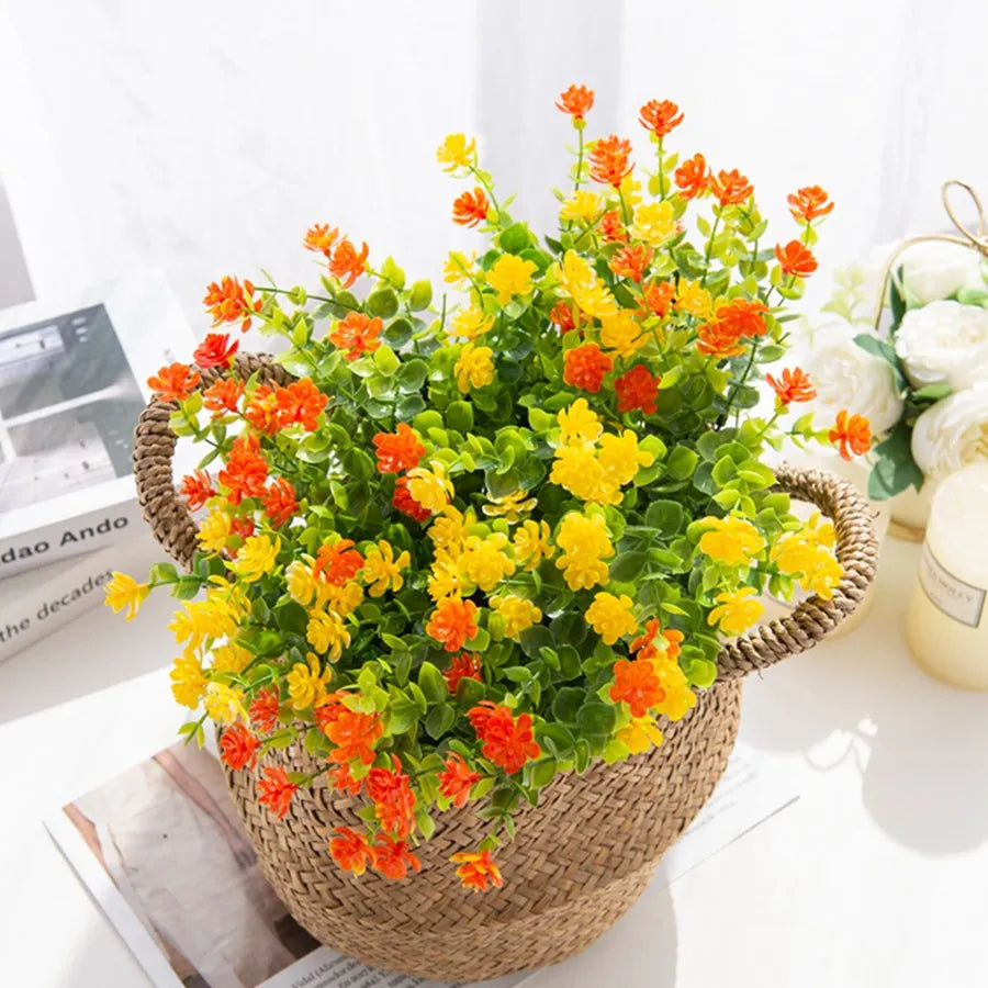 Artificial Eucalyptus Bouquet – Realistic Faux Plant for Home Wedding Decor