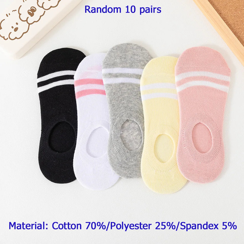 Breathable Cotton Ankle Socks – Mesh Sports Footwear for Summer Casual Wear