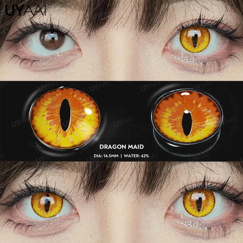 Cosplay Color Contact Lenses – Halloween Anime Costume Eye Props