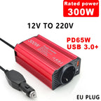 Car Power Inverter – 300W DC to AC Adapter for Road Trips and Travel