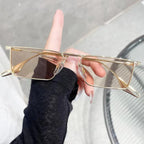 Vintage Square Metal Sunglasses – UV400 Retro Eyewear for Men and Women