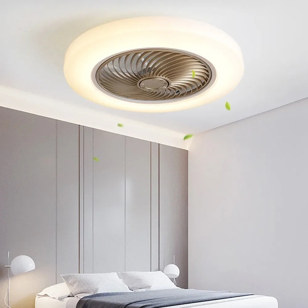 Retractable Smart Ceiling Fan – Silent Remote Control for Bedroom Decor