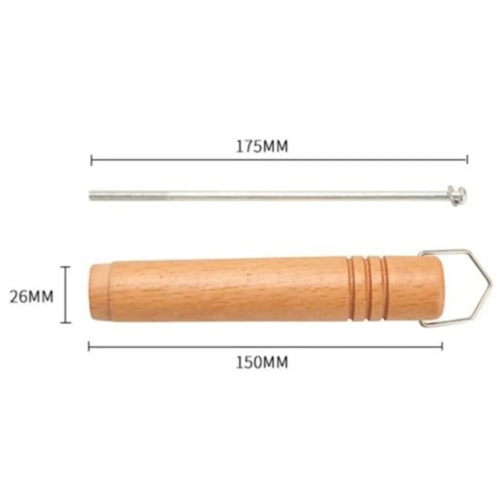 Wooden Pan Handle Replacement – 150x26mm Grip for Cookware Repair
