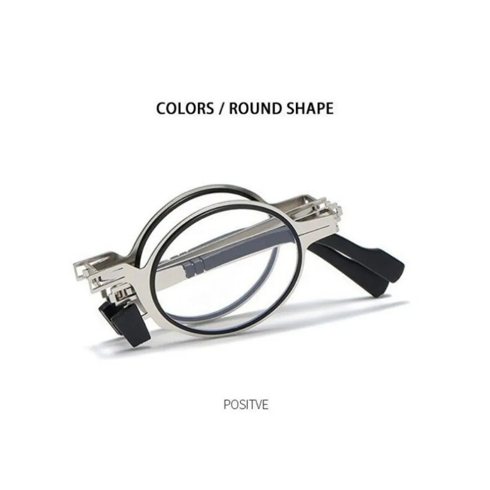 Folding Metal Reading Glasses – Anti-Blue Light Eyewear for Men and Women