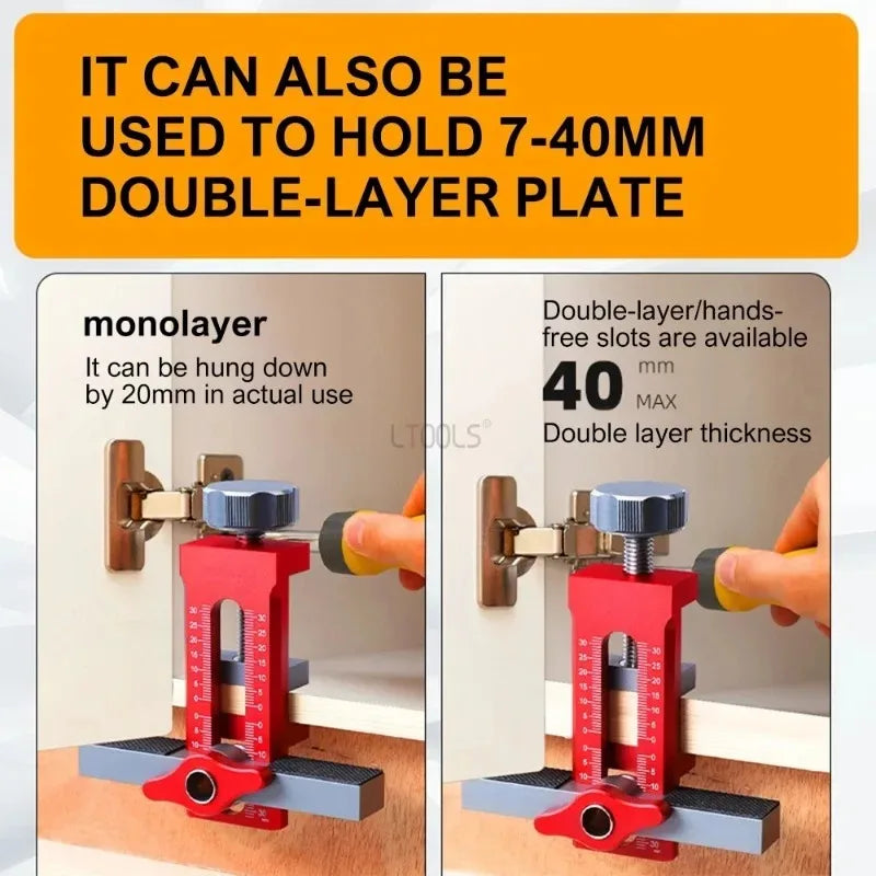 Cabinet Door Installation Jig – 6/8/10mm Positioning Tool for Woodworking