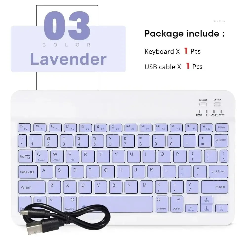 Wireless Bluetooth Keyboard and Mouse Set for iPad and Android Tablets