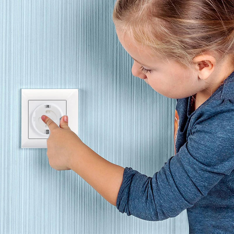 Plastic Electrical Socket Covers – Baby Proofing Outlet Protectors for Child Safety