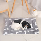 Double-Sided Plush Pet Mat – Warm Sleeping Bed for Cats and Small Dogs
