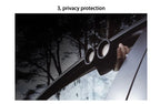 Self-Adhesive Window Tint Film – Black UV Privacy Protector for Auto and Home