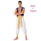 Arabian Prince Costume – Men’s Aladdin Cosplay Outfit for Halloween