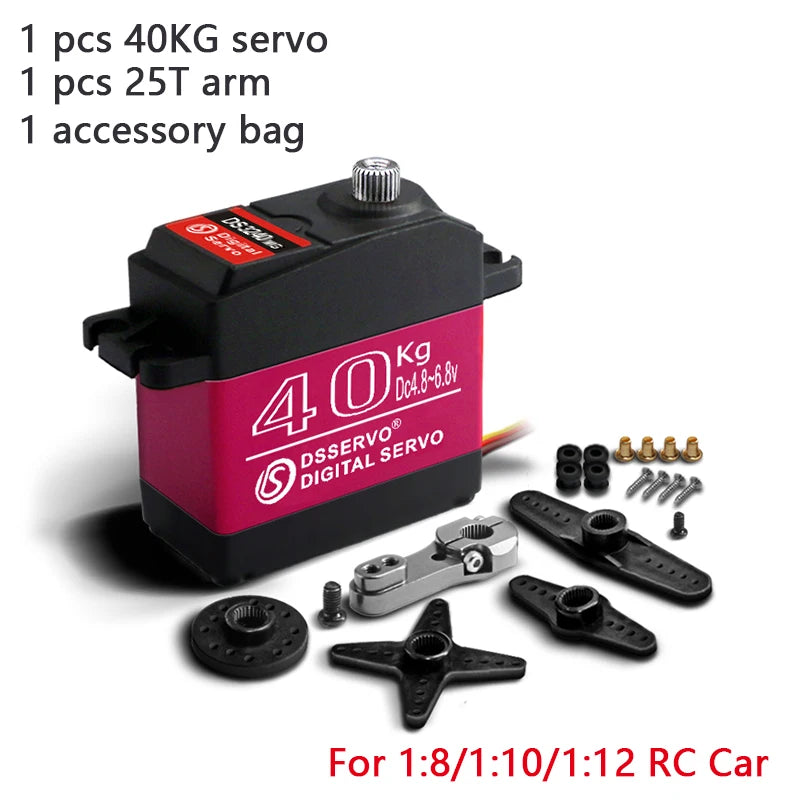 Waterproof Digital Metal Gear Servo – High Speed RC Steering for 1/8 1/10 Cars