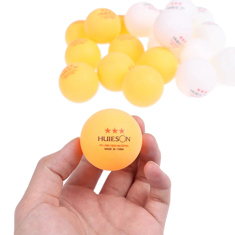 3-Star Table Tennis Balls – 40mm ABS Plastic for Professional Training