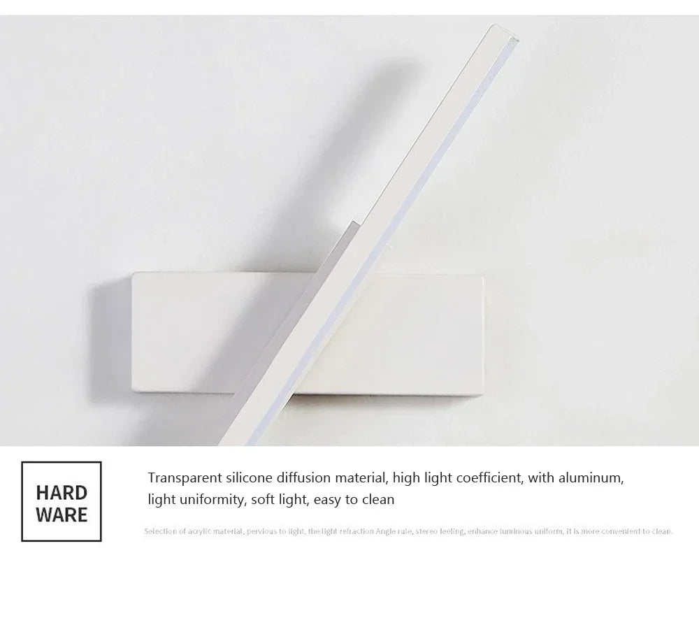 Rotatable LED Wall Sconce – Adjustable Mirror Lighting for Bathroom and Bedroom