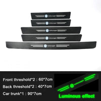 Carbon Fiber Door Sill Stickers – Protective Threshold Decals for Volkswagen