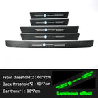 Carbon Fiber Door Sill Stickers – Protective Threshold Decals for Volkswagen