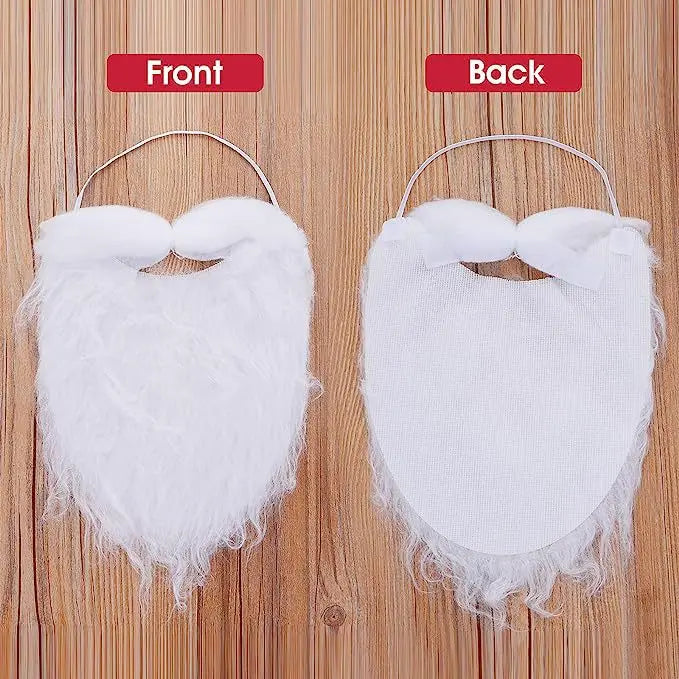 White Santa Claus Beard – Simulated Costume Prop for Christmas Cosplay