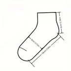Heart Print Ankle Socks – Candy Colored Cotton Hosiery for Valentine's Day