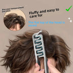 Textured Styling Comb – Professional Barber Tool for Men Flat Head Hair
