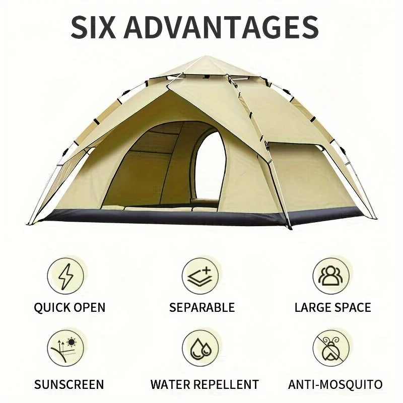 Automatic Camping Tent – Waterproof Double-Deck Shelter for Outdoor Travel
