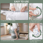 Cubic Vacuum Storage Bags – Large Plastic Compression Seals for Travel Packing