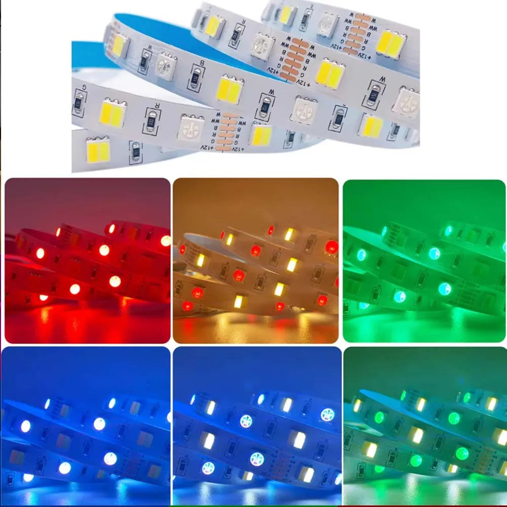 RGBCCT LED Strip Light – Waterproof Flexible Lighting for Home Decor