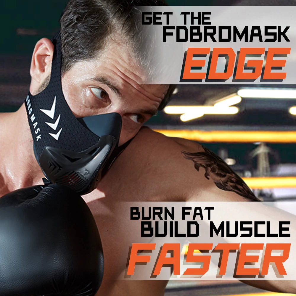 Elevation Training Mask – Black Fitness Gear for Running and Gym Workouts