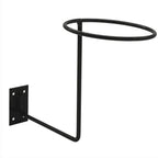 Wall Mounted Steel Helmet Rack – Black and White Hanger for Motorcycle Gear