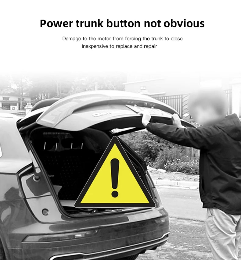Tailgate Warning Sticker – Reflective Decal for Audi S-Line Trunk Access