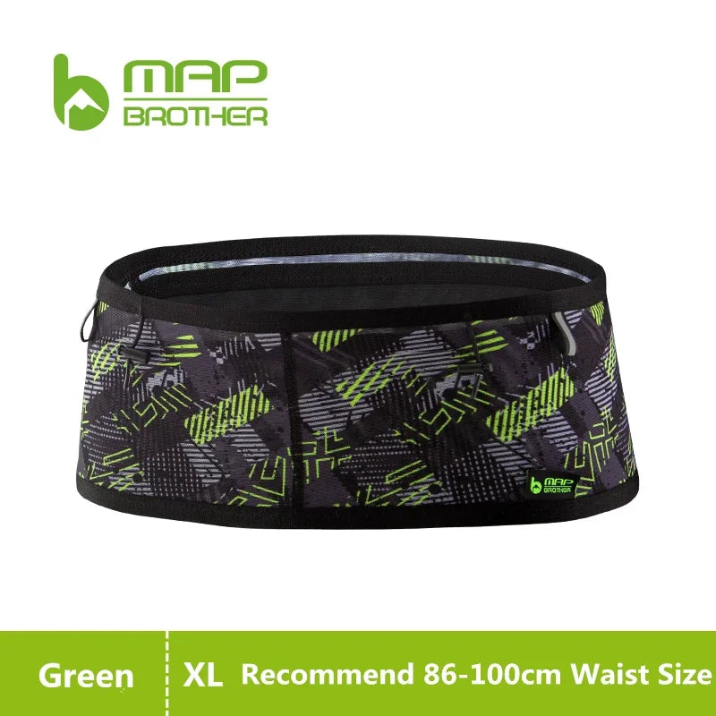 Woven Elastic Sports Waist Belt – Race Number Holder for Triathlon Marathon