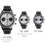Sugess 1963 Mechanical Chronograph Watch – Sapphire Pilot Style for Men