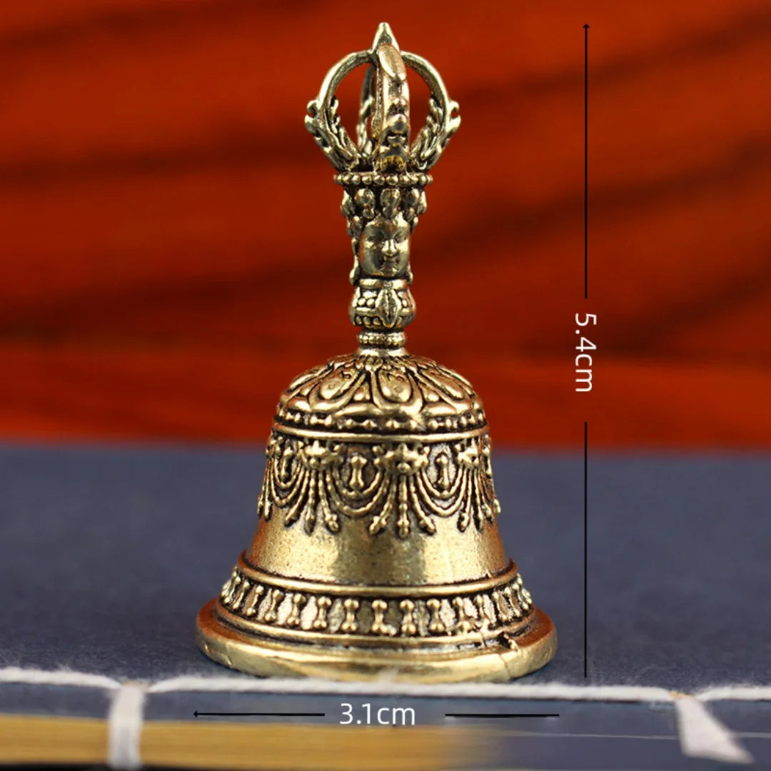Antique Bronze Bell Pendant – Small Copper Craft for Jewelry Decoration