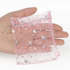 Organza Drawstring Gift Bags – 10x12cm Mesh Pouches for Wedding Party Favors