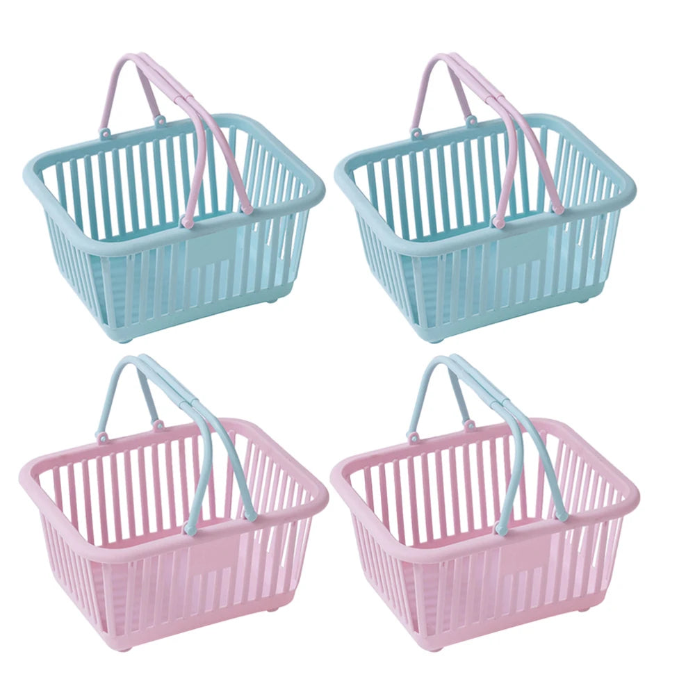 Small Plastic Picking Baskets – Portable Storage for Kids Toys and Bathroom