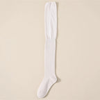 Thigh High Socks – Solid Color Japanese Style for Casual Women Fashion