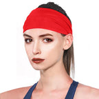 Quick-Dry Sports Sweatband – Elastic Fitness Headband for Running and Yoga