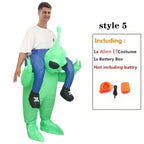 Inflatable Alien Monster Suit – Green Cosplay Costume for Adult Parties