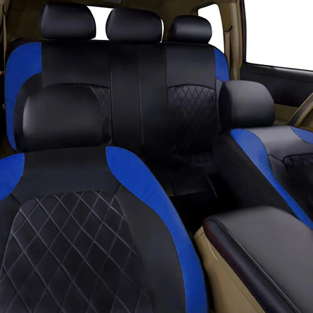 Waterproof PU Leather Car Seat Cover – All Season Full Coverage for SUV Sedan