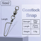 Ball Bearing Fishing Swivels – Stainless Steel Coastlock for Saltwater Angling