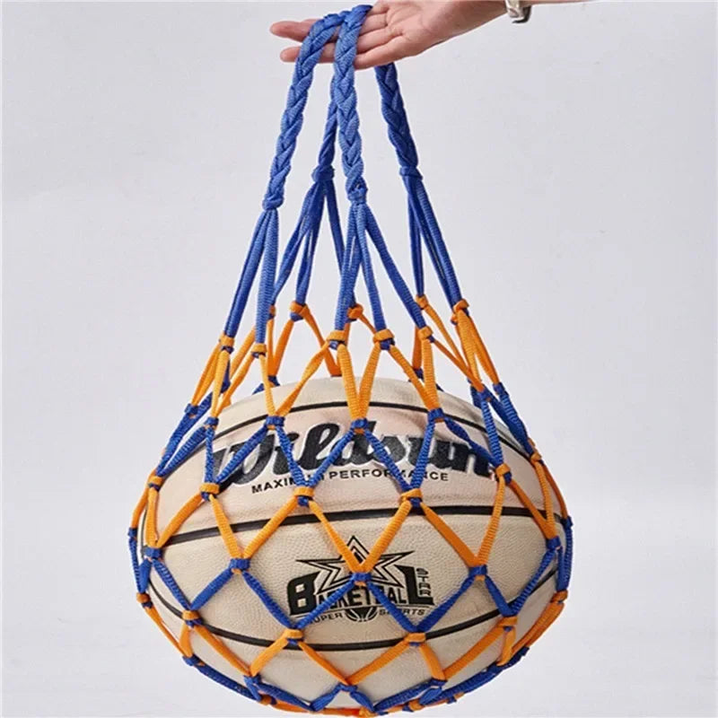 Large Capacity Nylon Ball Bag – Durable Mesh Carrier for Sports Equipment