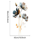 3D Relief Floral Wall Stickers – Self-Adhesive Decor for Kids Bedroom