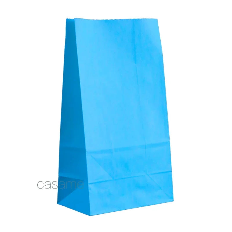 Paper Gift Bags – Small Colored Treat Sacks for Birthday Party Favors