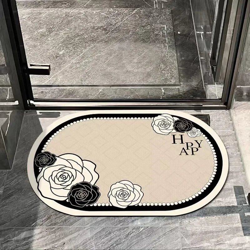 Absorbent Bathroom Floor Mat – Anti-Slip Quick Dry Rug for Home Entrance