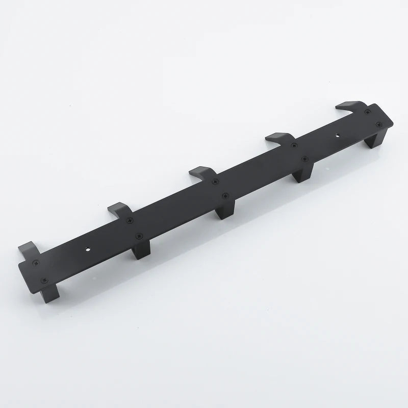 Modern Aluminum Wall Hooks – Black Towel Hanger for Bathroom and Coat Storage