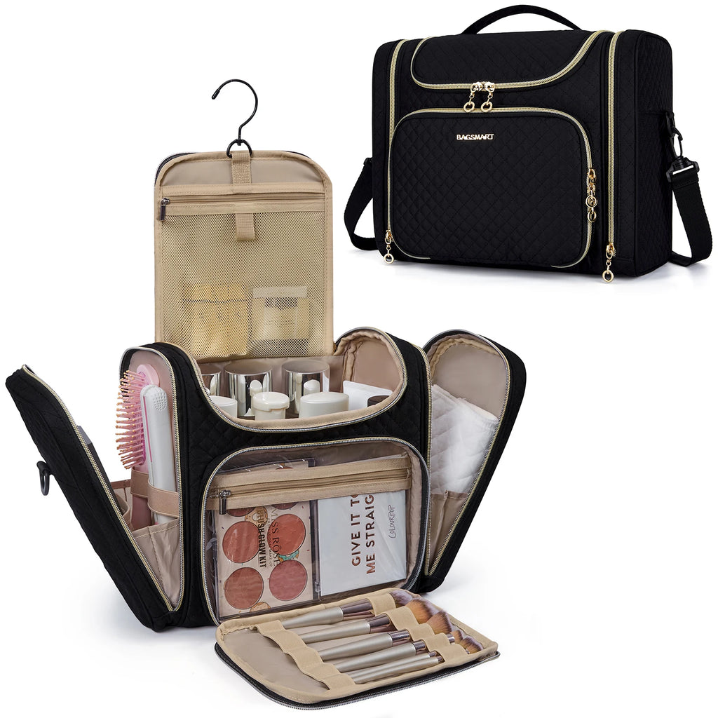 Water-Resistant Makeup Bag – Large Capacity Travel Organizer for Cosmetics