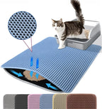 Double Layer Cat Litter Mat – Waterproof Non-Slip Pad for Pet Cleanliness