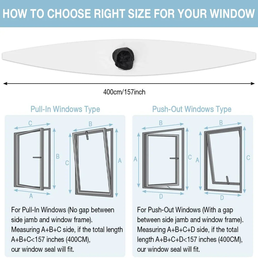 Waterproof Window Seal – Universal Cloth for Portable Air Conditioner