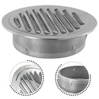 Stainless Steel Round Vent Grille – 70-300mm External Wall Duct for Ventilation