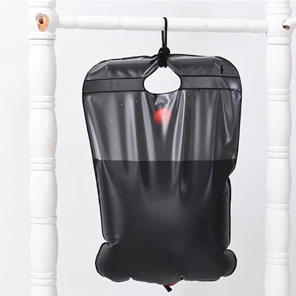 Portable Solar Camping Shower – 20L PVC Heated Water Bag for Outdoor Travel
